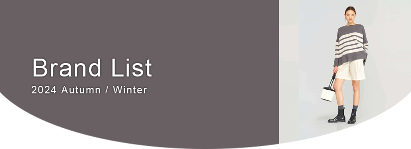 New Arrival Brand List 2021-2022 Autumn/Winter